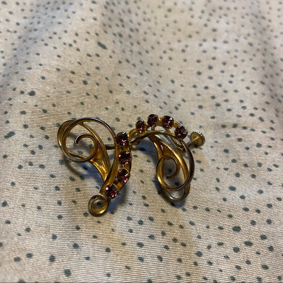 3/$12 Clip On Rhinestone Earrings - Picture 6 of 6